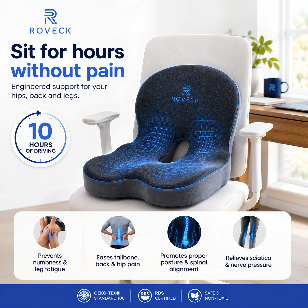 ROVECK AlignCore™ – Ergonomic Seat Support