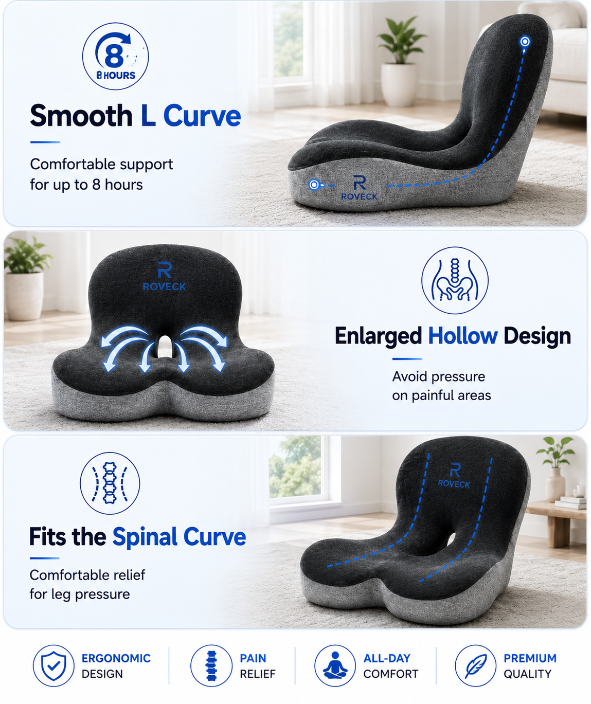 ROVECK AlignCore™ – Ergonomic Seat Support